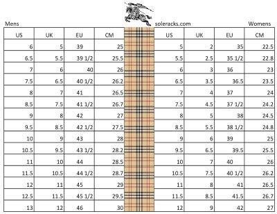 burberry size 3|burberry size chart women's.